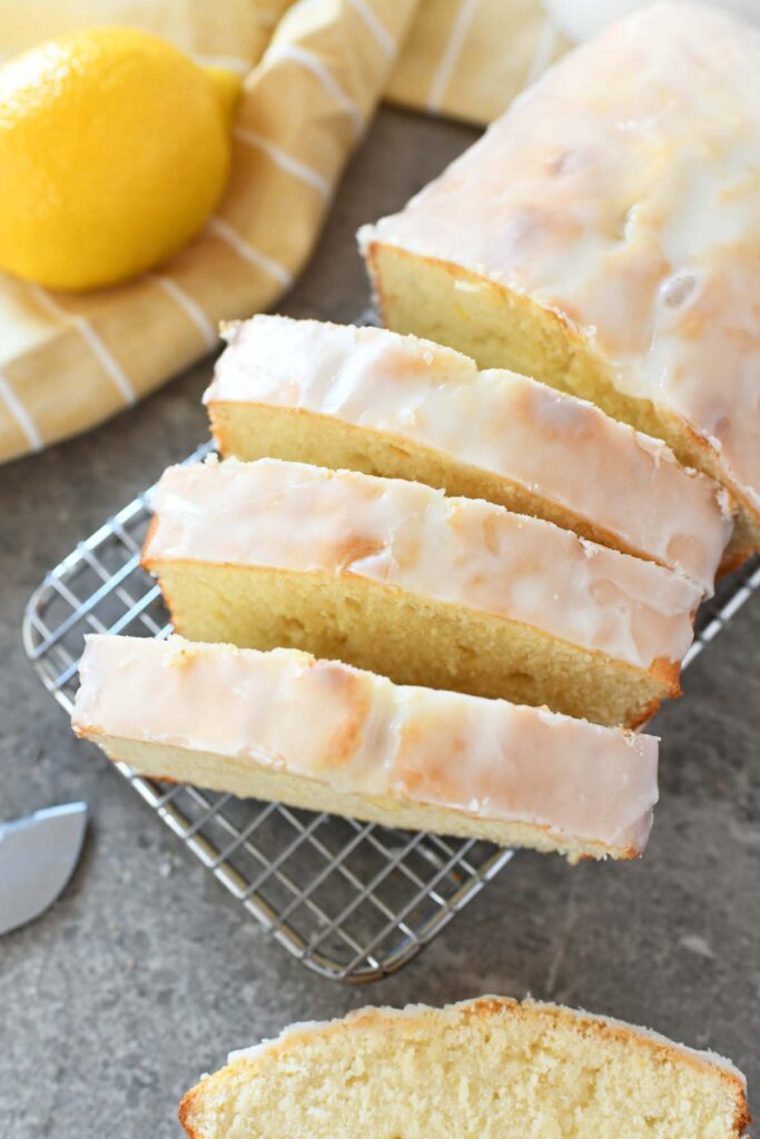 Iced Lemon Pound Cake Loaf recipe